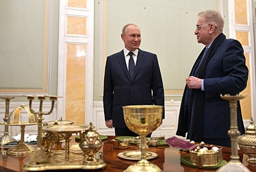 Посещение Государственного Эрмитажа Президентом России Владимиром Путиным